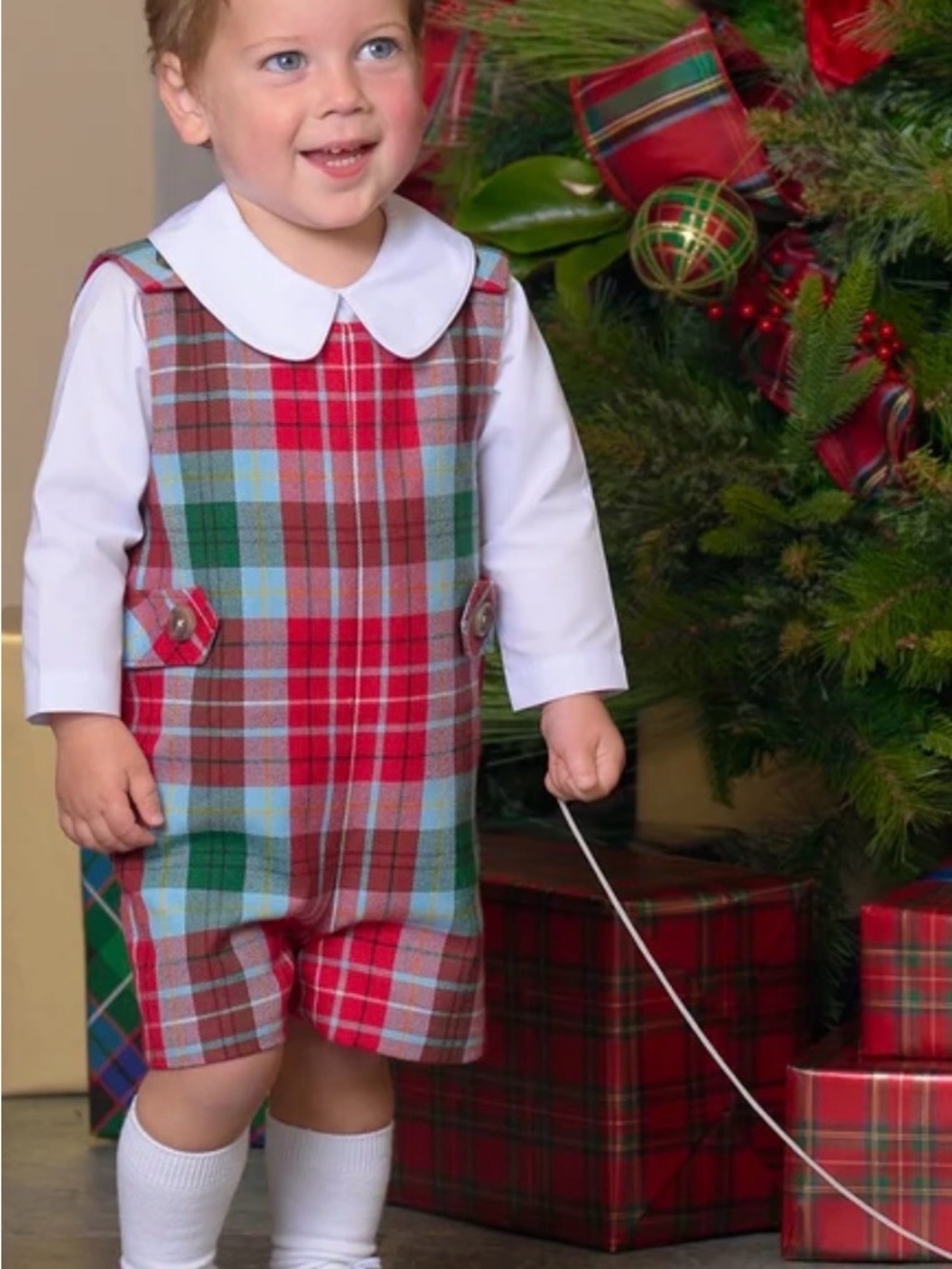 NWT TBBC size 6-12 months Jack Keene Jon Jon Wilson Pier plaid